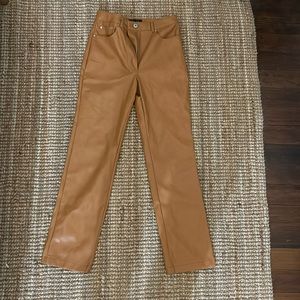 7 for all mankind faux leather pants XS